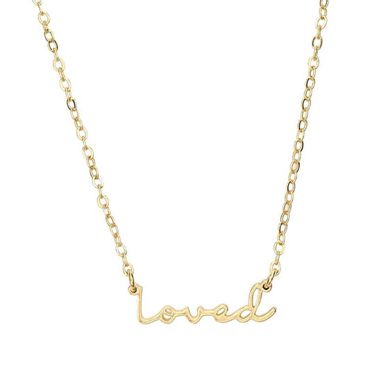 Aletheia Word Necklace Loved