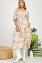 Lily Drift Smocked Midi Dress