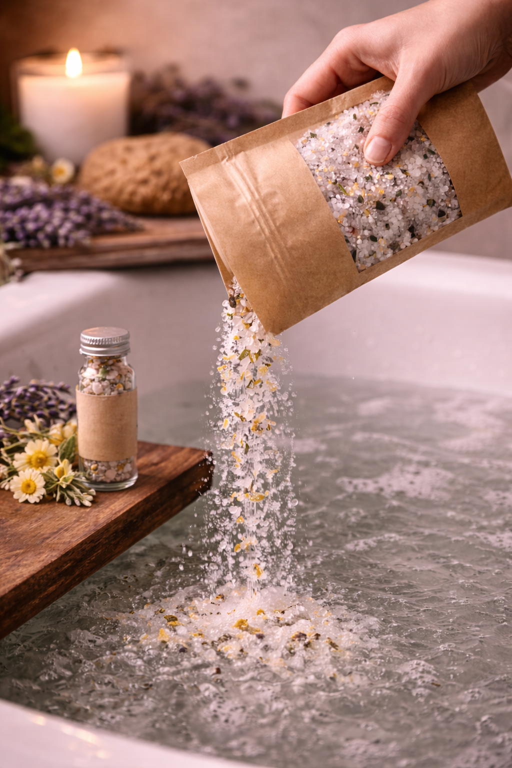 Lavender Chamomile Bath Soak | Magnesium + Sleep