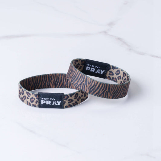 Tap To Pray® Wristband – Safari Leopard