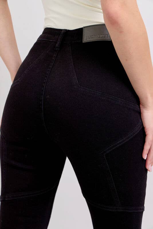 High Waisted Flare With Back Star Seam Judy Blue