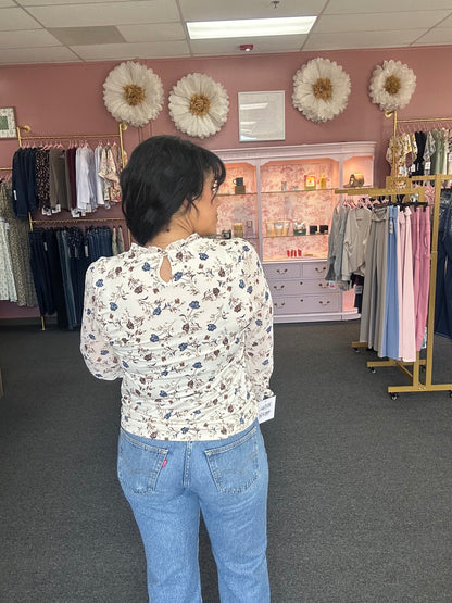 Rose of Sharon Ruffle Top