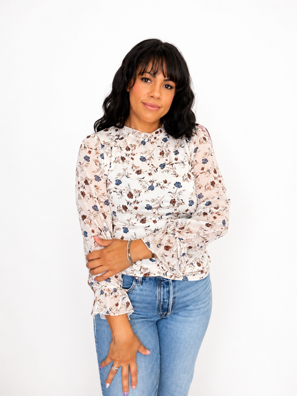 Rose of Sharon Ruffle Top