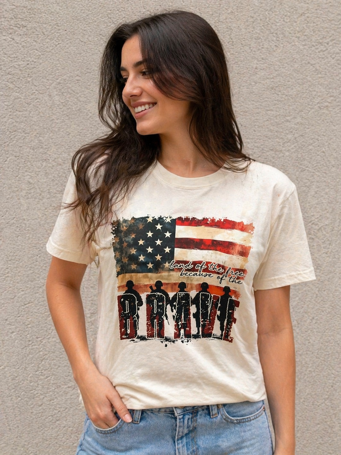 Land of the Free, 4th of July Graphic Tee