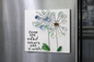 “Some See a Weed, Others See a Wish” Sea Glass Magnet