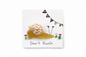 “Don’t Rush” Sea Glass Snail Magnet