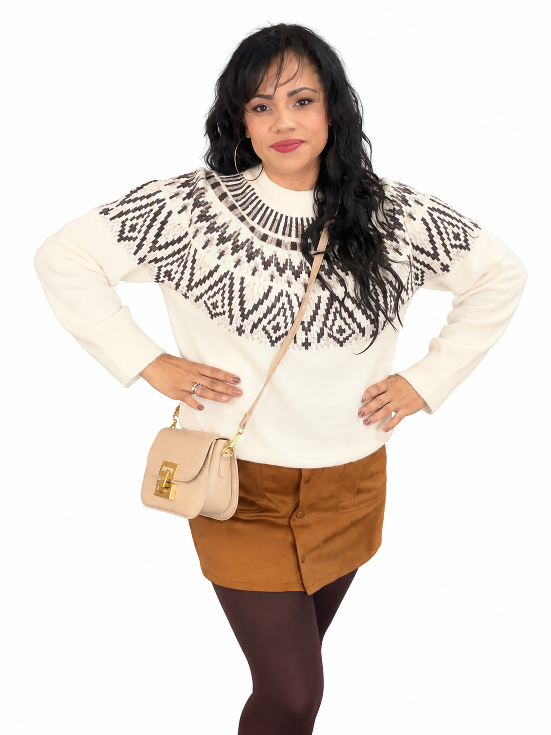 Faith & Grace Fair Isle Knit Pullover