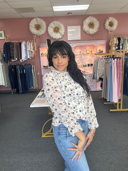 Rose of Sharon Ruffle Top