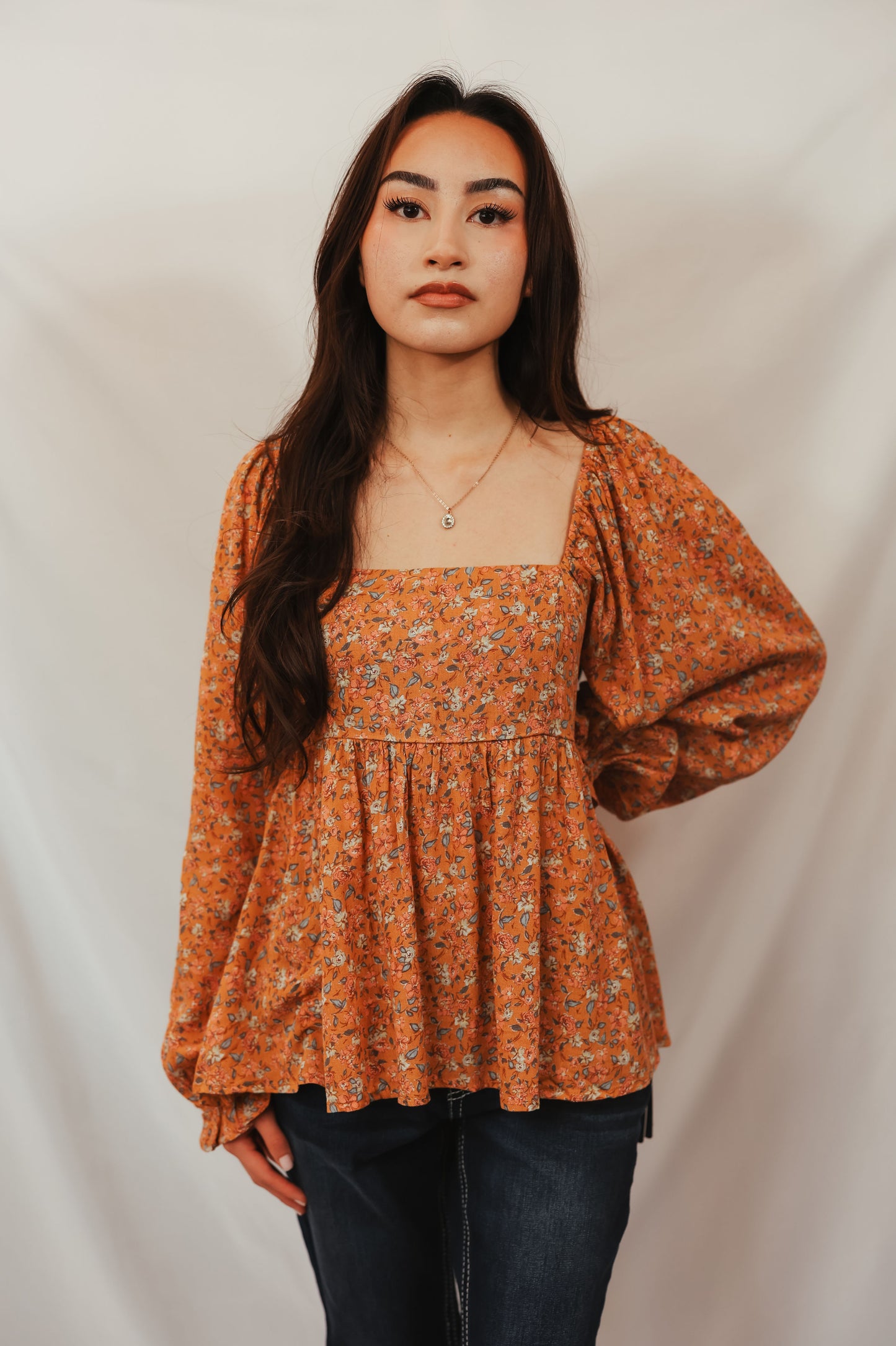 Seraphina Smocked Babydoll Top