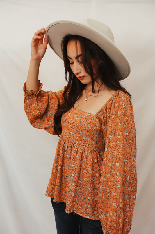 Seraphina Smocked Babydoll Top