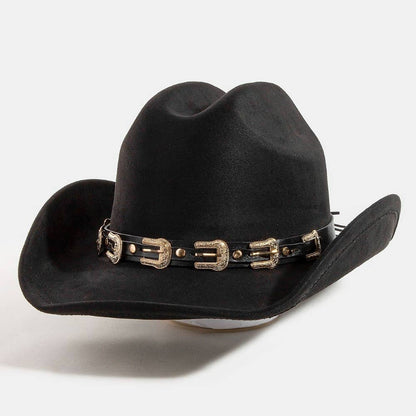 Belt Strap Cowboy Hat