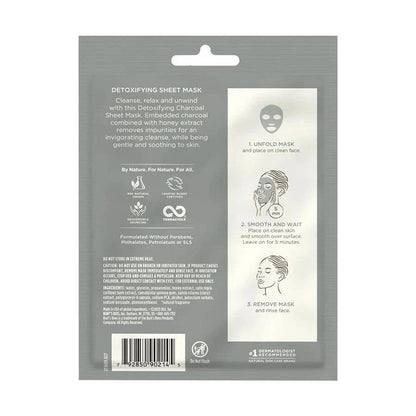 Detoxifying Charcoal Sheet Mask With Honey 0.33 oz.