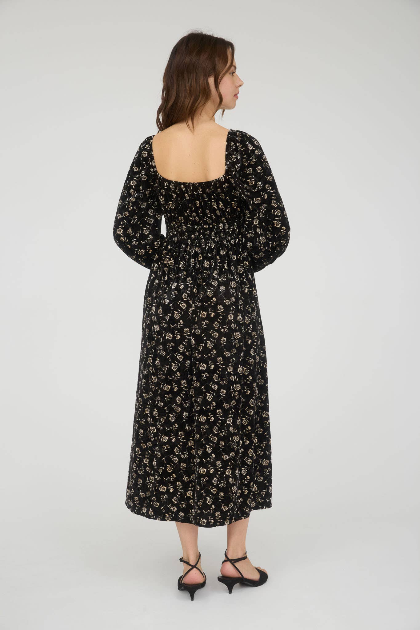 Eden Grace Floral Midi Dress
