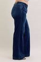 Judy Blue HW Trouser Wide Leg -LONG - PLUS