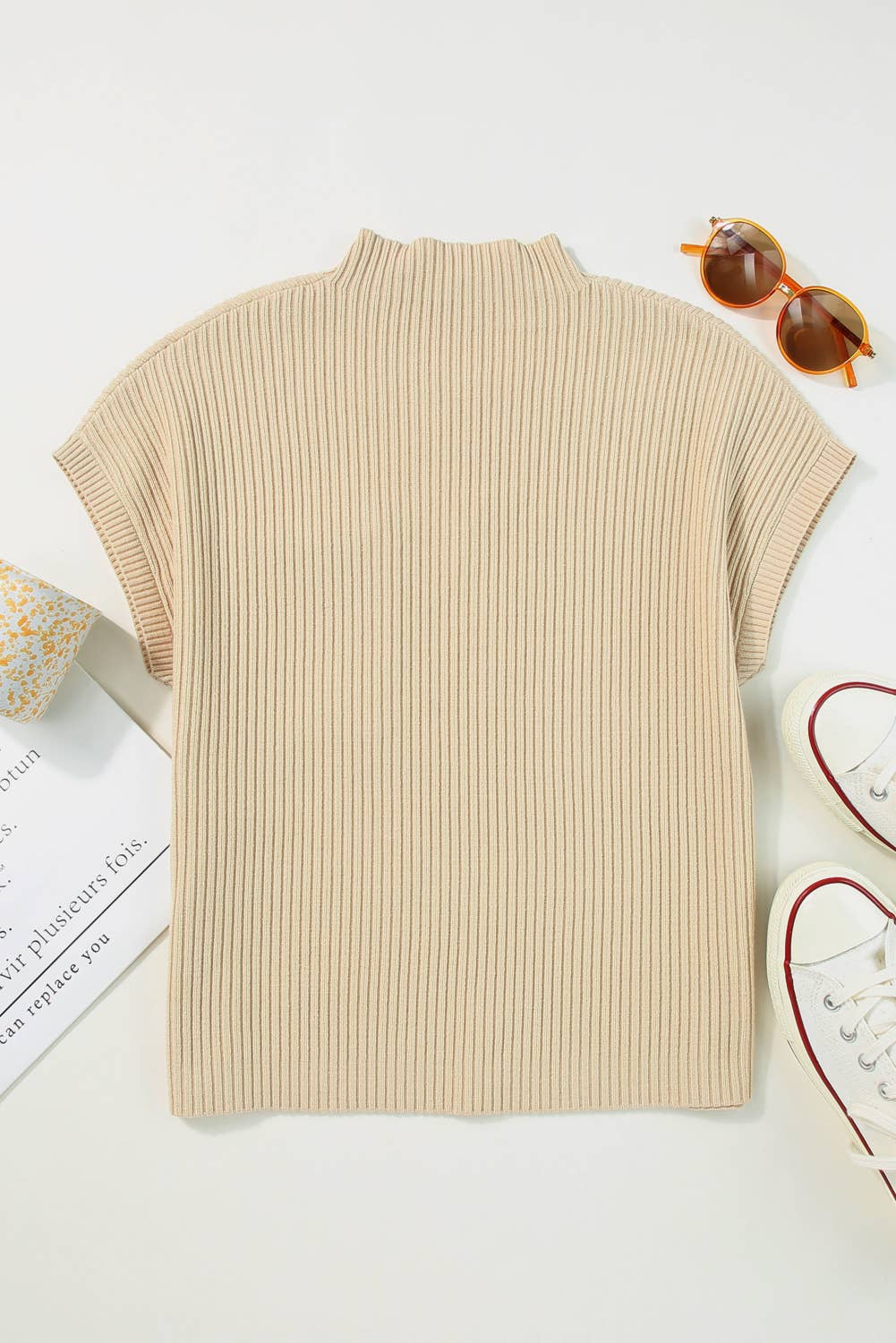Refined Mock Neck Knit Sweater