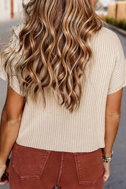 Refined Mock Neck Knit Sweater