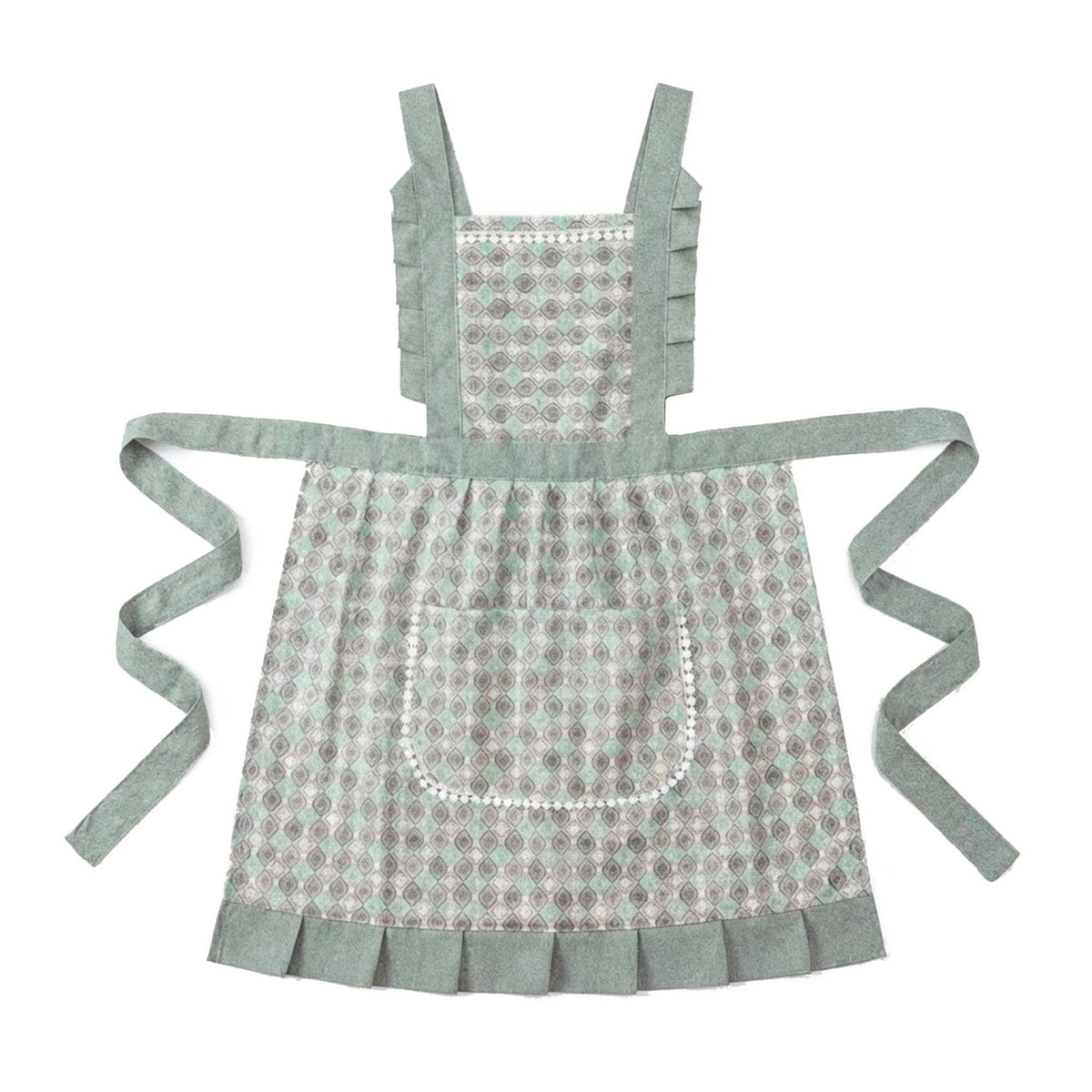 Grace & Joy Printed Full Bib Apron – “She Is Clothed with Strength”