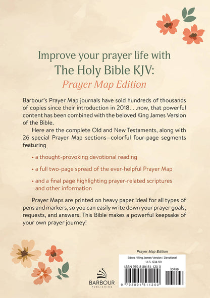 The Holy Bible KJV: Prayer Map Edition