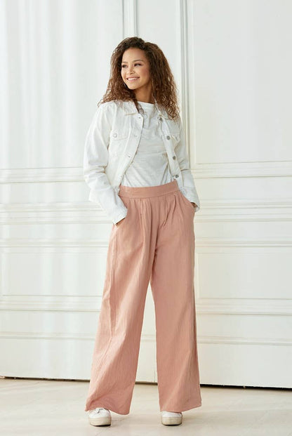 Rooted in Grace Cotton Smocked Wide Leg Pants