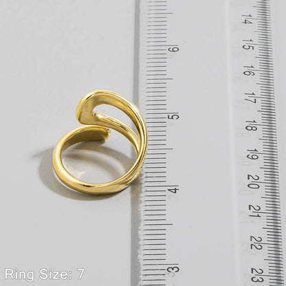 Sculptural Open Bypass Ring