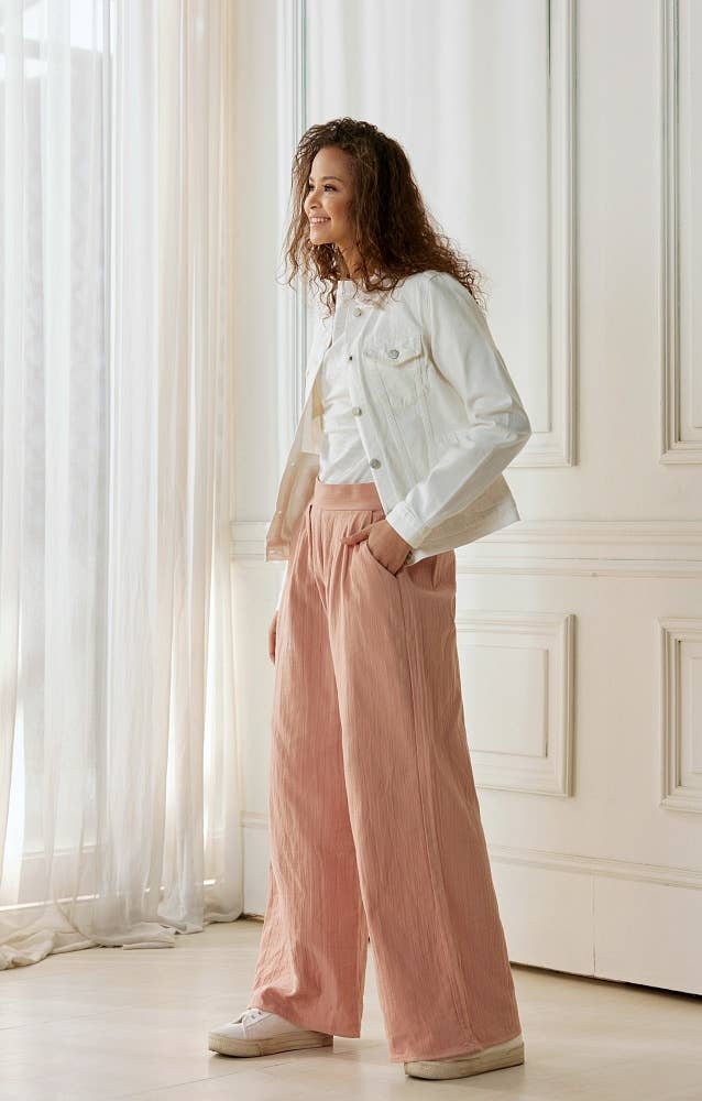Rooted in Grace Cotton Smocked Wide Leg Pants