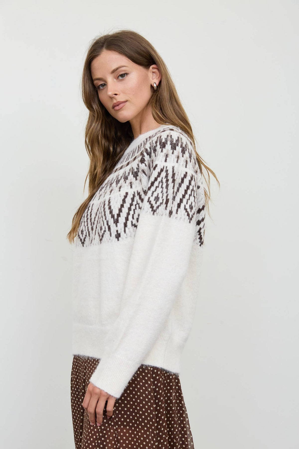Faith & Grace Fair Isle Knit Pullover