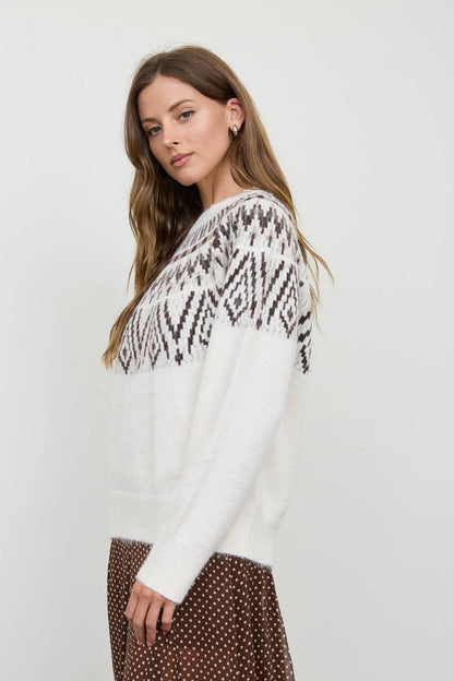 Faith & Grace Fair Isle Knit Pullover