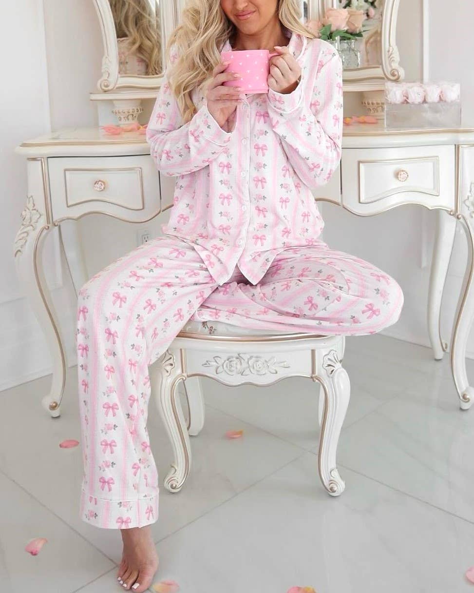 Pretty in Promise Bow Lounge Set