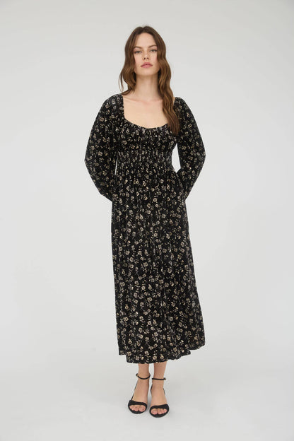 Eden Grace Floral Midi Dress