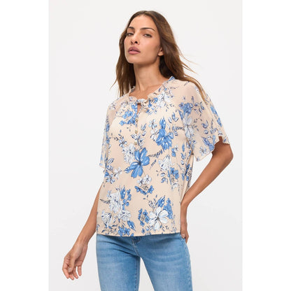 Fields of Grace Tie-Front Blouse