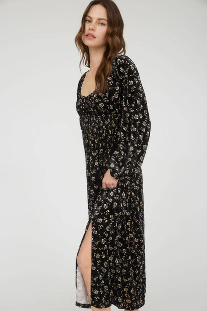 Eden Grace Floral Midi Dress