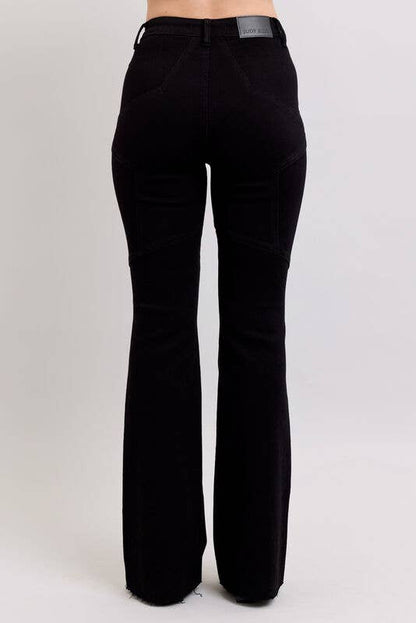 High Waisted Flare With Back Star Seam Judy Blue
