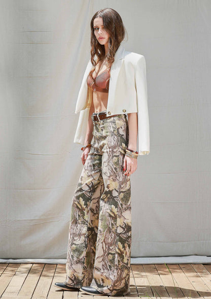 Fearless Faith High-Rise Camo Wide-Leg Jeans