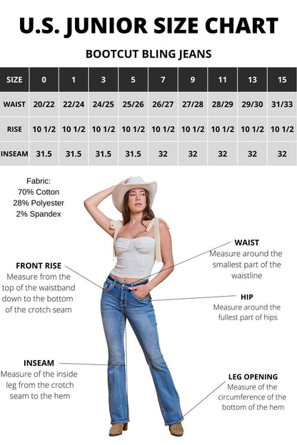 Strength & Style Bootcut Bling Jeans – Westfield Eagle Denim