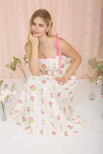 Lily of Grace Scalloped Midi Dress