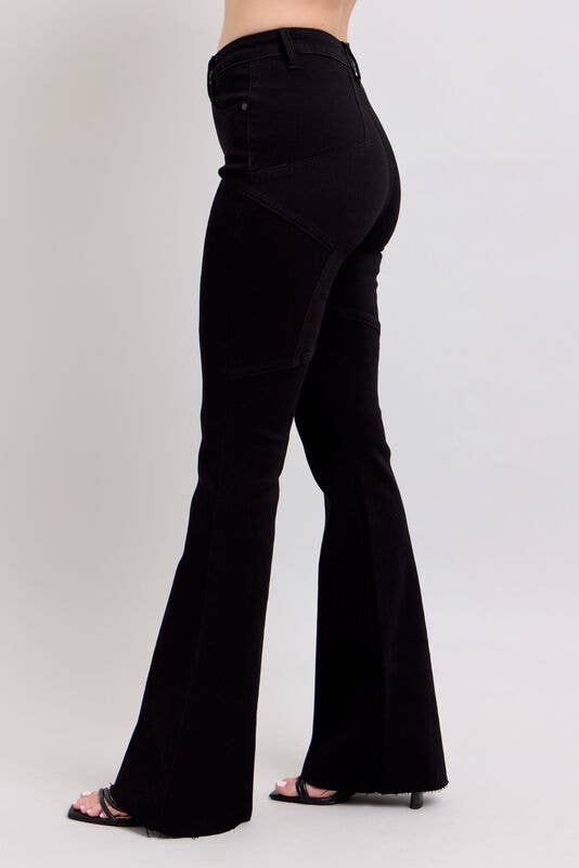 High Waisted Flare With Back Star Seam Judy Blue