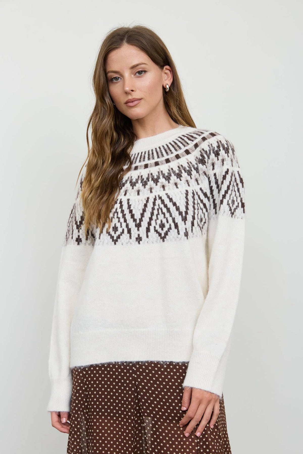 Faith & Grace Fair Isle Knit Pullover