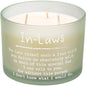 In Laws Poetry Candle