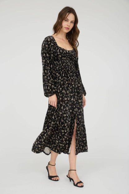 Eden Grace Floral Midi Dress