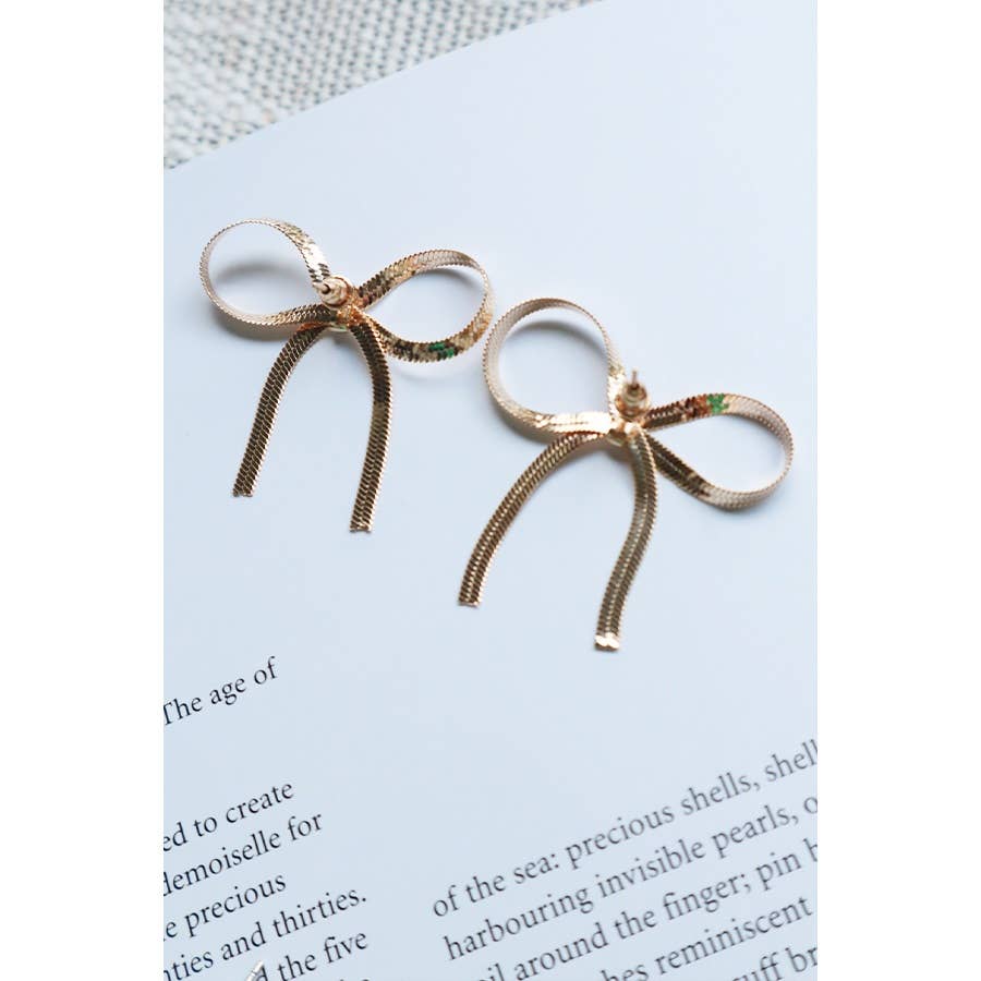 Sweetly Set Apart Bow Earrings