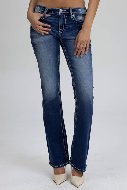 Miss Me Mid-Rise Boot Cut Jeans