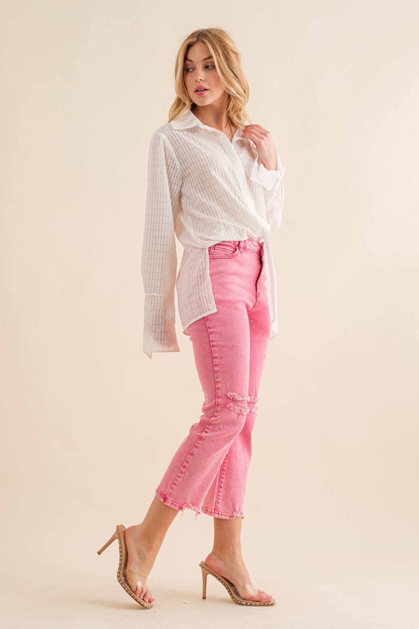 Crowned in Splendor Rhinestone Jeans