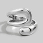 Sculptural Open Bypass Ring