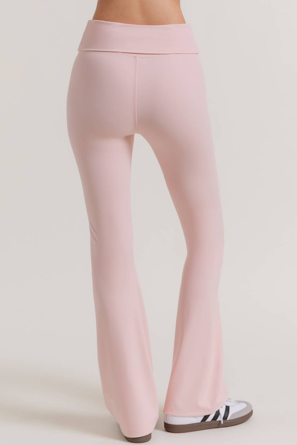 Run the Race Fold-Over Flare Leggings