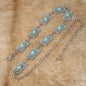 Turquoise Stone Western Concho Chain Belt