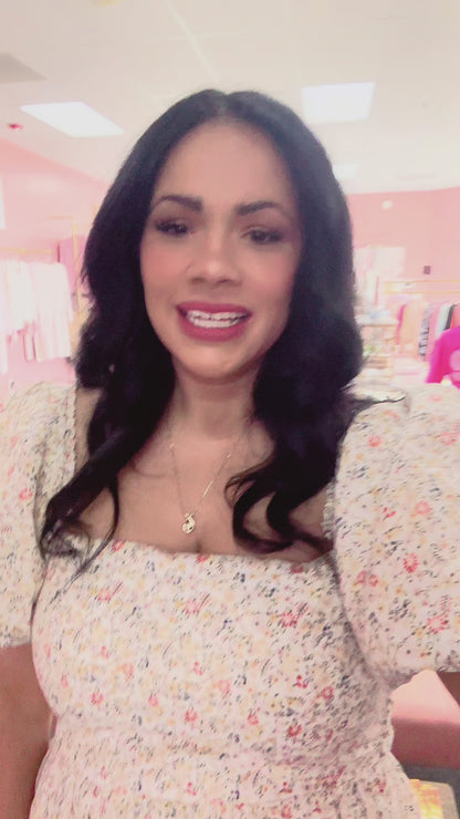 Wildbloom Bow-Back Mini Dress